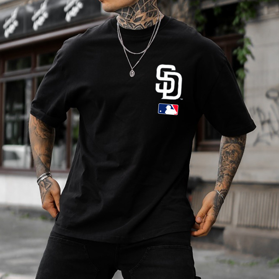 

Street Casual Letter Baseball Print T-shirt