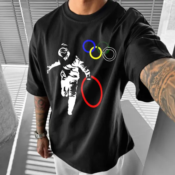 Paris Olympics Printed Casual T-shirt Unisex - Wayrates.com 