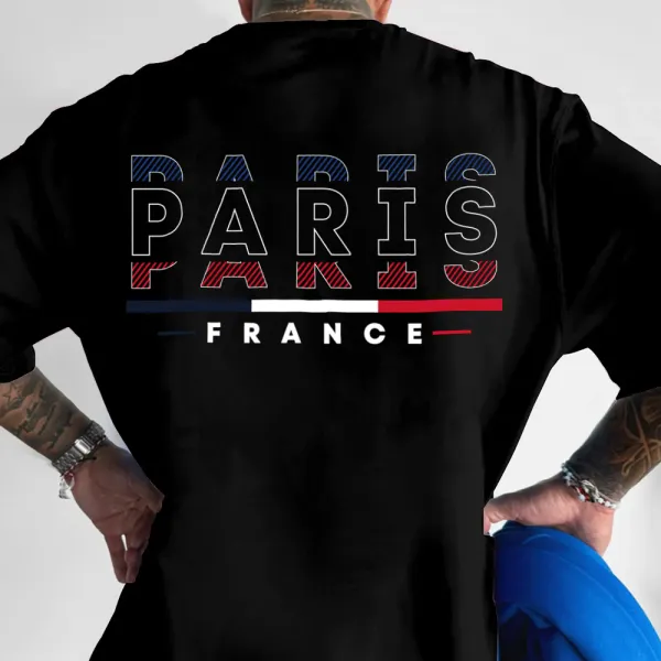 Paris France Printed Casual T-shirt Unisex Olympic Games - Wayrates.com 