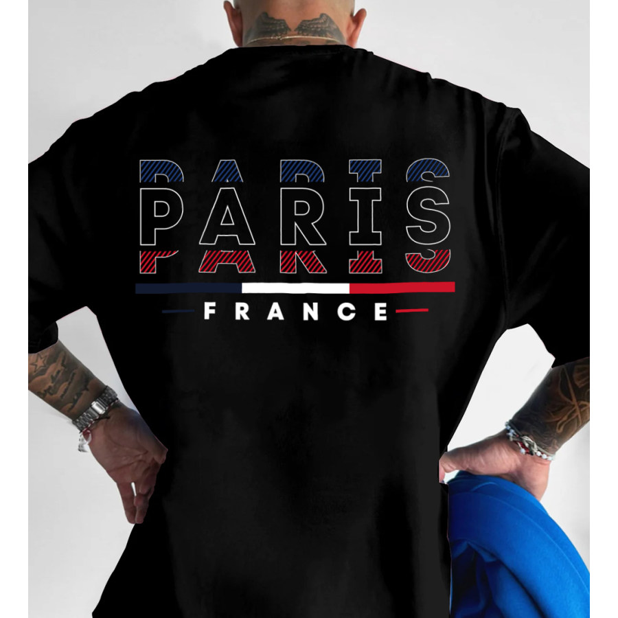 

Paris France Printed Casual T-shirt Unisex Olympic Games