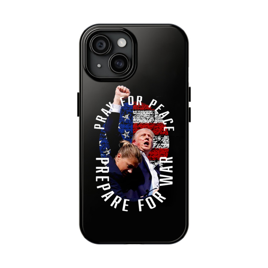 

Fight Never Give Up Print American Flag IPhone Case Hard Case