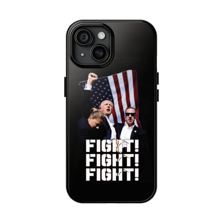 

Fight Never Give Up Print American Flag IPhone Case Hard Case
