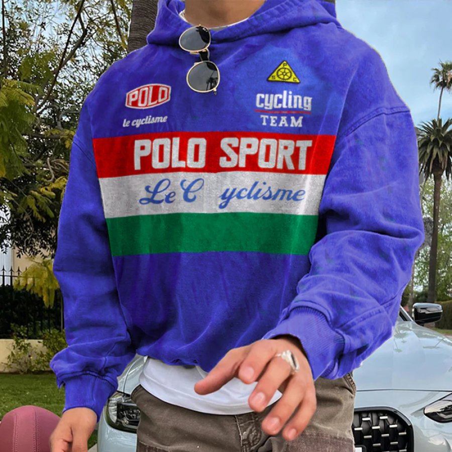 

Men's Vintage Polo Sports Hoodie