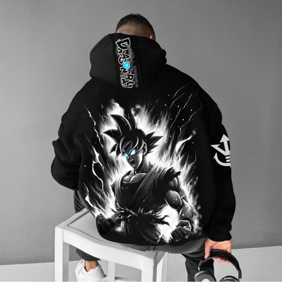 

Unisex Oversized Anime Printed Casual Hoodie