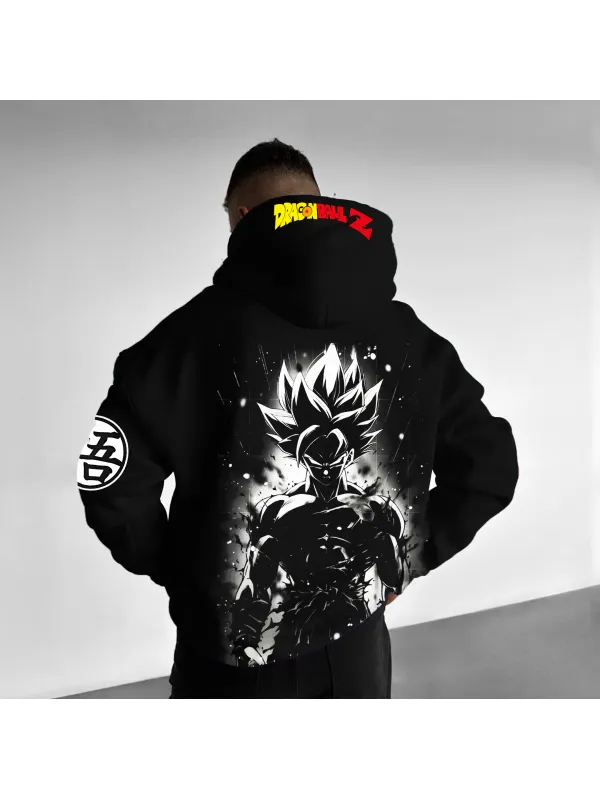Unisex Anime Printed Casual Hoodie - Aptkoi.com 