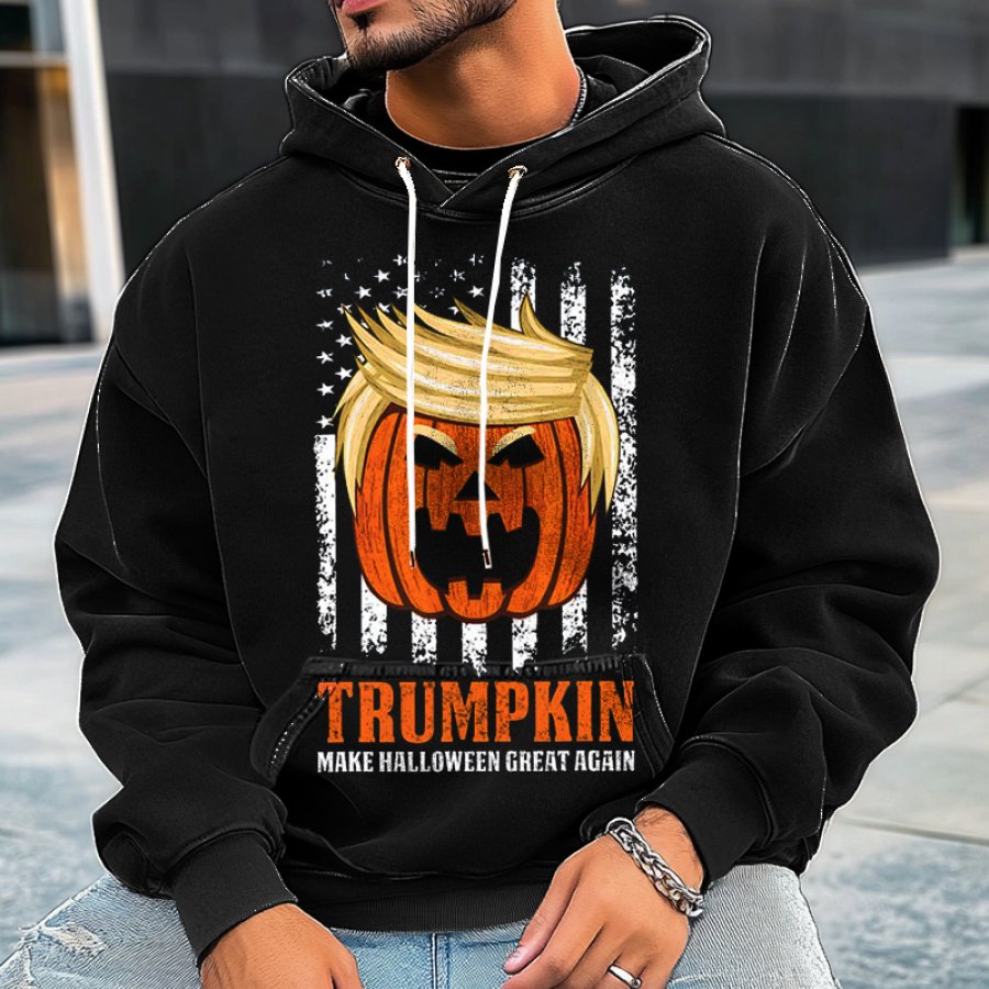 

Halloween Men's Funny Print Hoodie