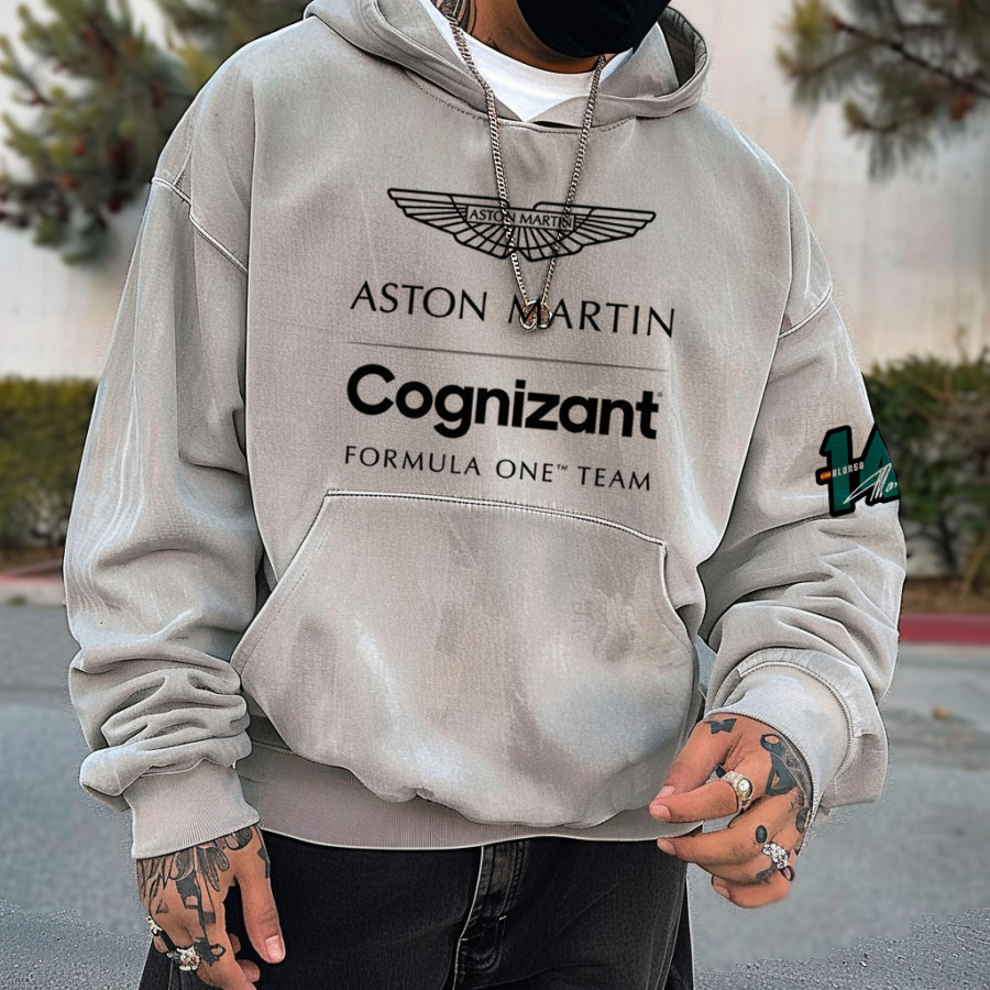 

Unisex Vintage Racing Hooded Sweatshirt