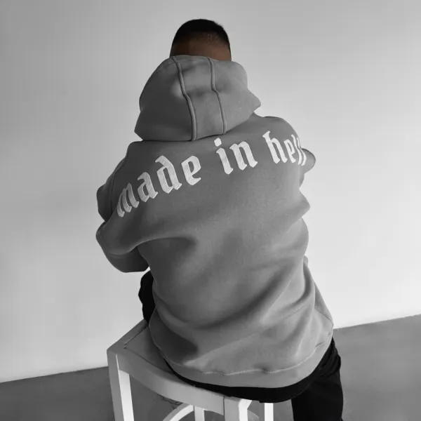 Oversize Made In Hell Hoodie - Wayrates.com 