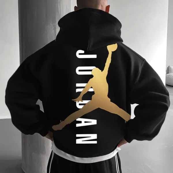 Unisex Basketball Jumping Men Oversized Zip-Up Sweatshirt Jacket - Wayrates.com 