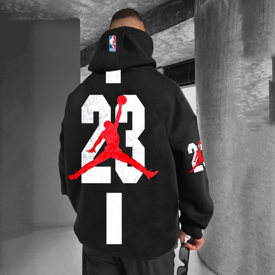 

Casual Oversized Basketball Hoodie