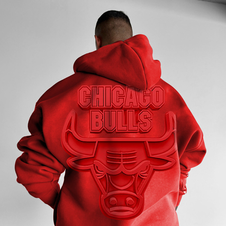 

Men's Basketball Print Oversized Hoodie