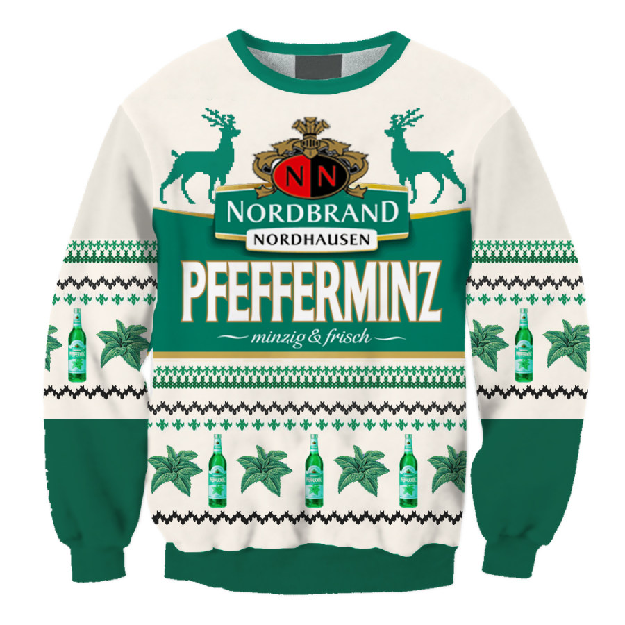 

Unisex Nordbrand Pfeffi 3D Printed Ugly Christmas Sweater