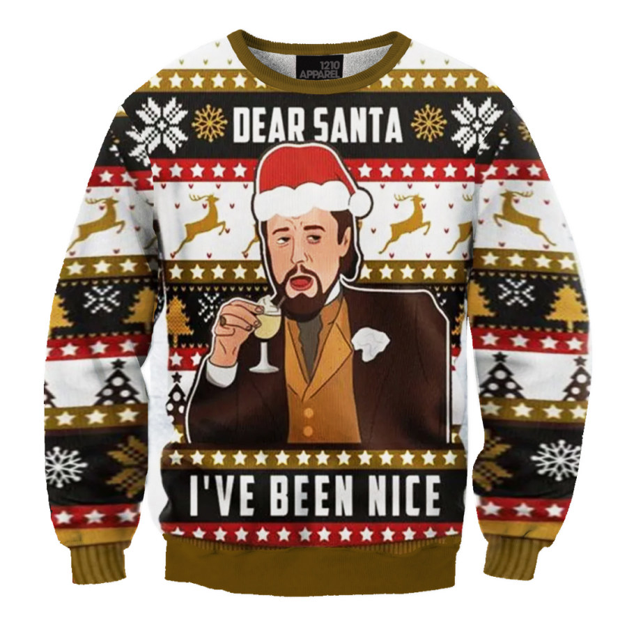 

Unisex Citybarks Laughing Leo Meme Christmas Ugly Sweatshirt