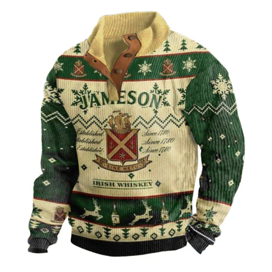 

Men Santa Hat Ugly Christmas Sweatshirt