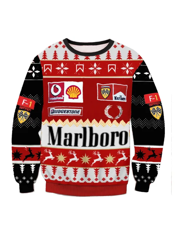 Unisex Racing Ugly Christmas Sweater - Aptkoi.com 