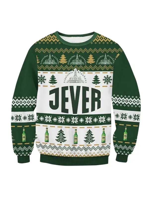 Men's 3D Print Ugly Christmas Sweatshirt - Aptkoi.com 