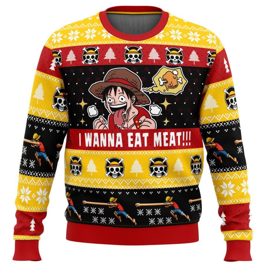 

Unisex Our Anime Print 3D Christmas Ugly Sweatshirt