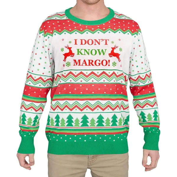 Unisex A Christmas Story Print Crew Neck Ugly Christmas Sweatshirt - Wayrates.com 