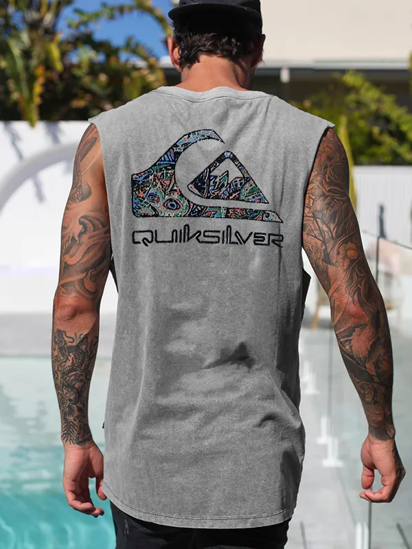Quiksilver Men's Surf Hawaiian Vintage Printed Vest - Menwyx.com 