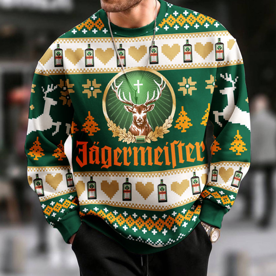 

Unisex Casual Christmas Sweatshirt Jersey Meifter Print Pullover Sweatshirt