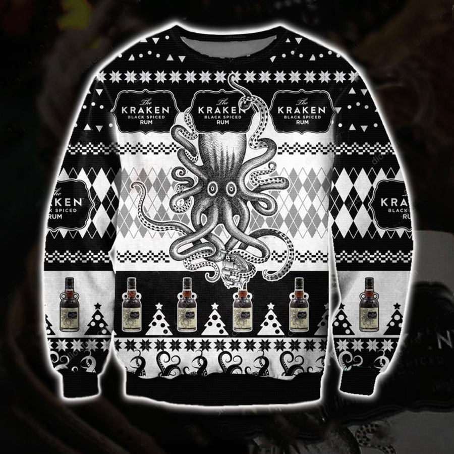 

Spiced Rum 3D Christmas Ugly Sweater