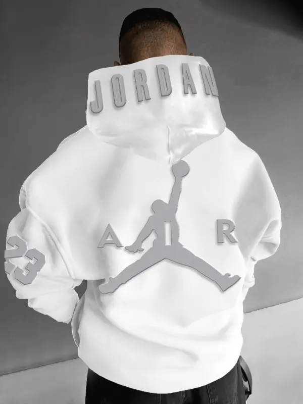 Unisex Basketball Print Casual Hoodie - Menbarn.com 