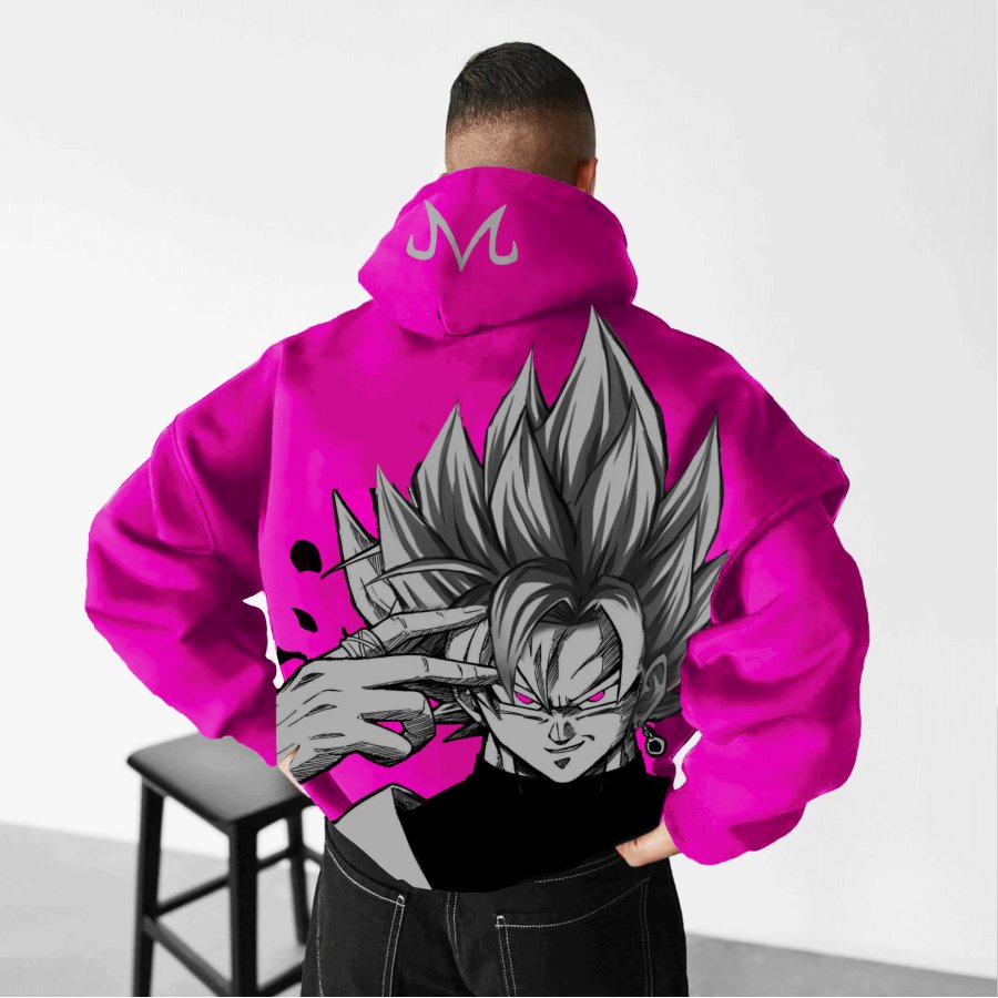 

Unisex Anime Printed Oversized Hoodie