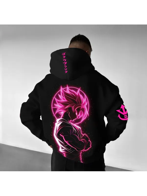 Unisex Anime Oversized Casual Hoodie - Aptkoi.com 
