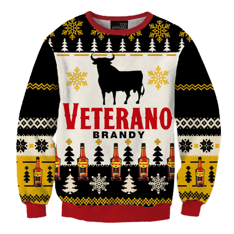 

Unisex Brandy Veterano Osborne 3D All Printed Ugly Christmas Sweatshirt