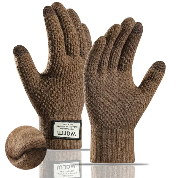 Warm Fleece Touch Screen Gloves - Yesunshine.com 