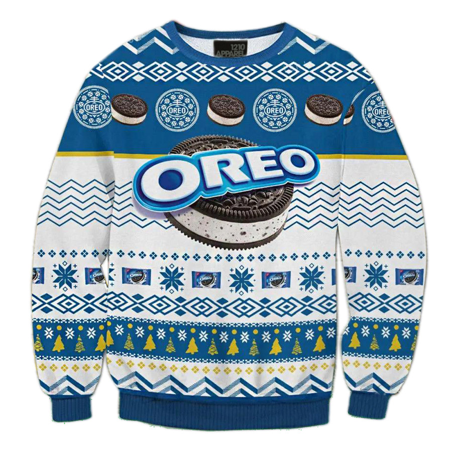 

Unisex Junk Food Sandwich Cookies Ugly Christmas Sweater