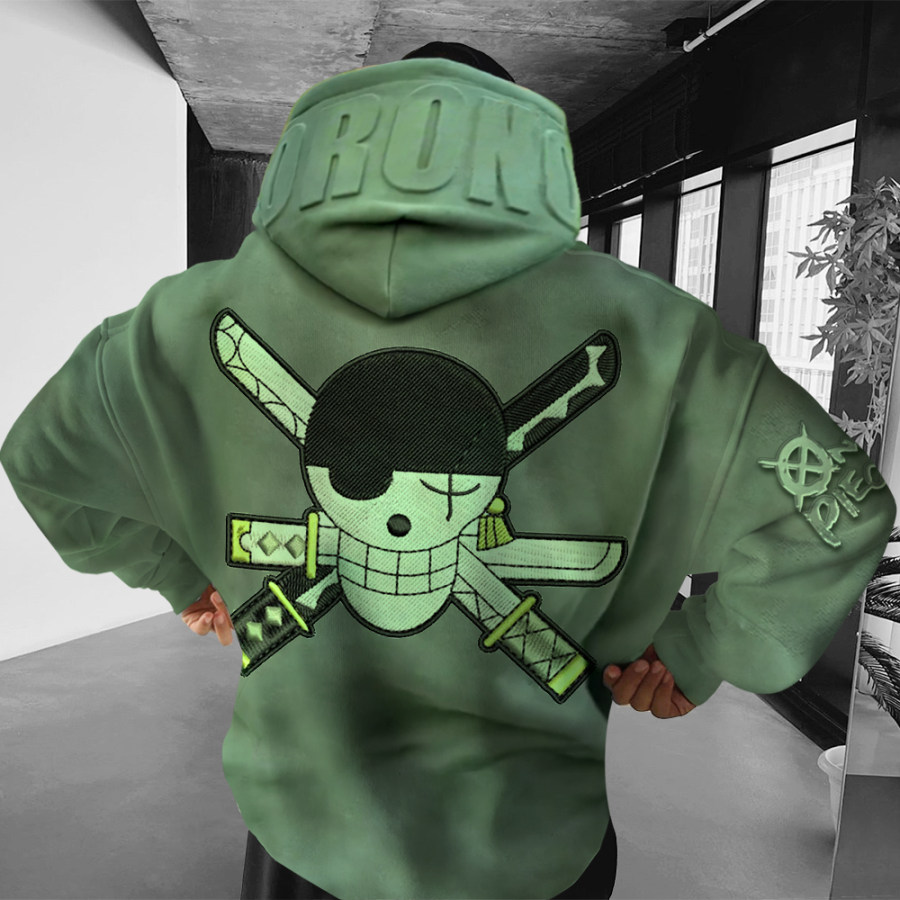 

Oversized Unisex Anime Print Casual Hoodie