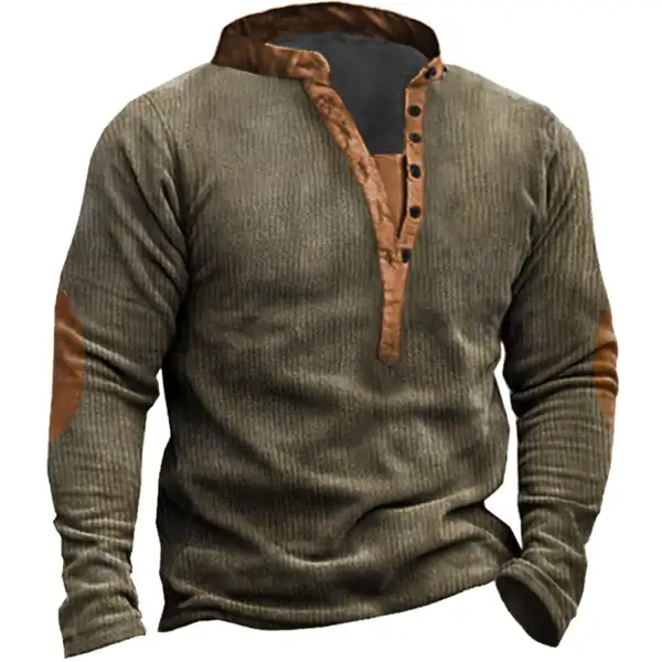 Men's Outdoor Tactical Henley Sweatshirt - Wayrates.chimpone.com 