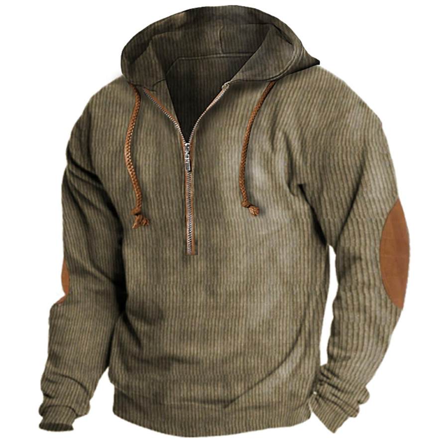 

Men's Outdoor Tactical Half Zip Hoodie