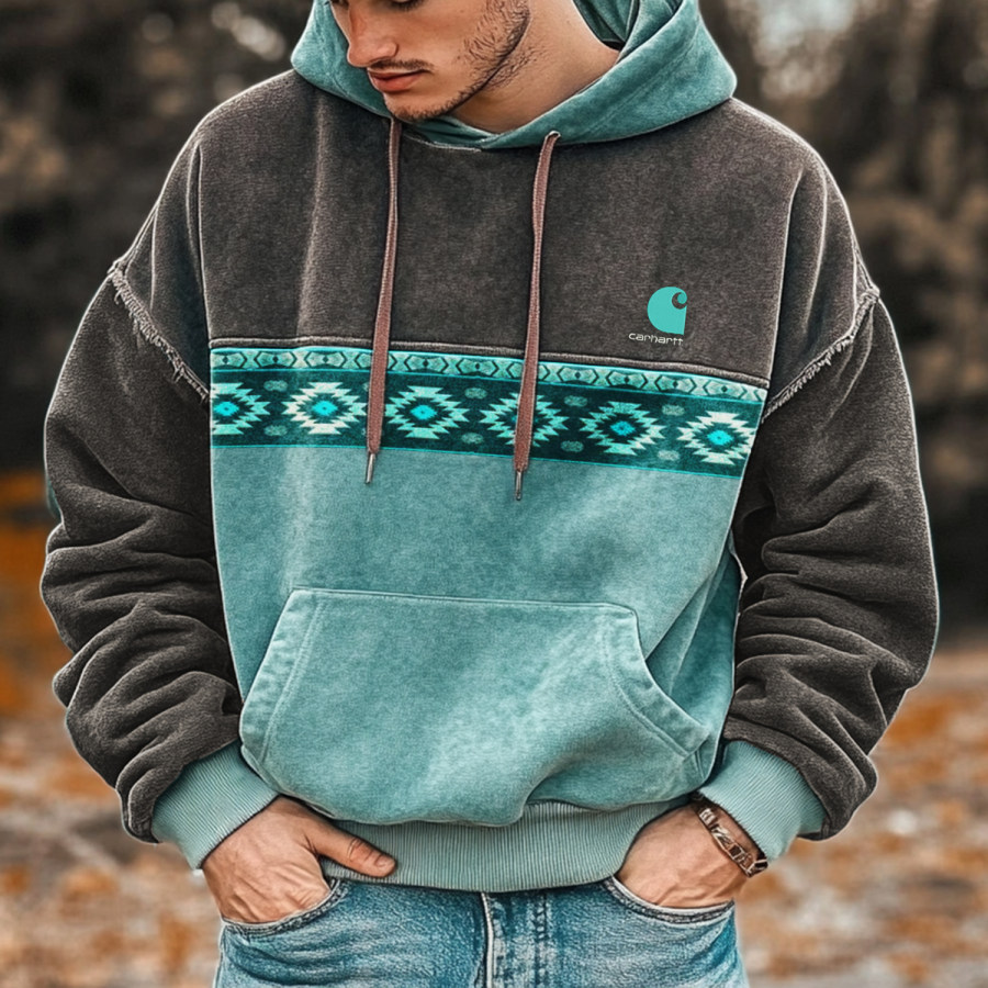 

Men's Ethnic Retro Resort Hoodie