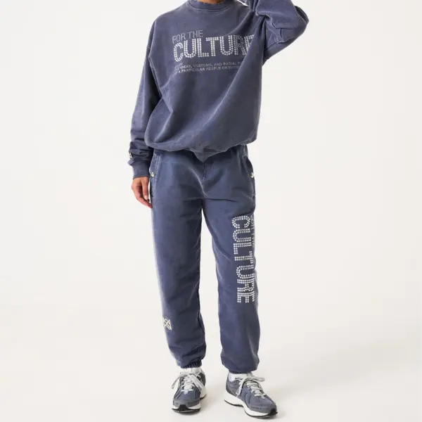 Women's Fashion For The Culture Crystal Sweatpants - Wayrates.com 