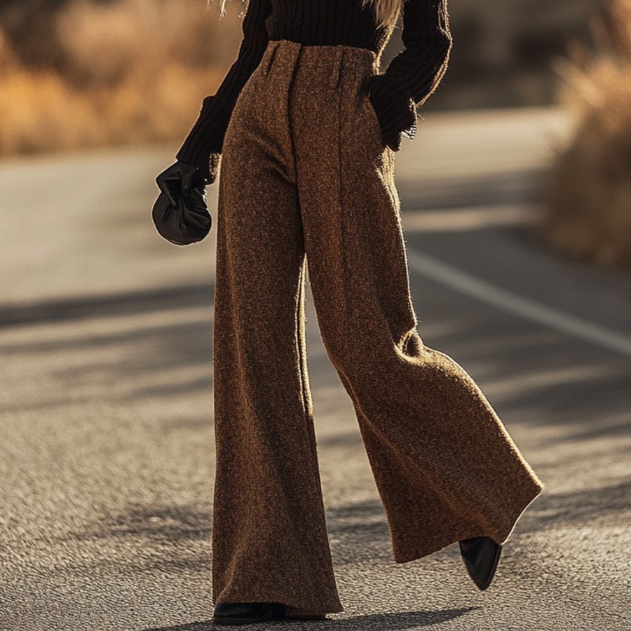 

Women's Vintage Wool Wide Leg Pants