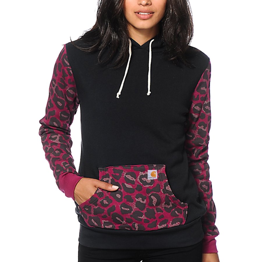 

Women's Vintage Glamour Kills Cheetah Pocket Leopard Hoodie