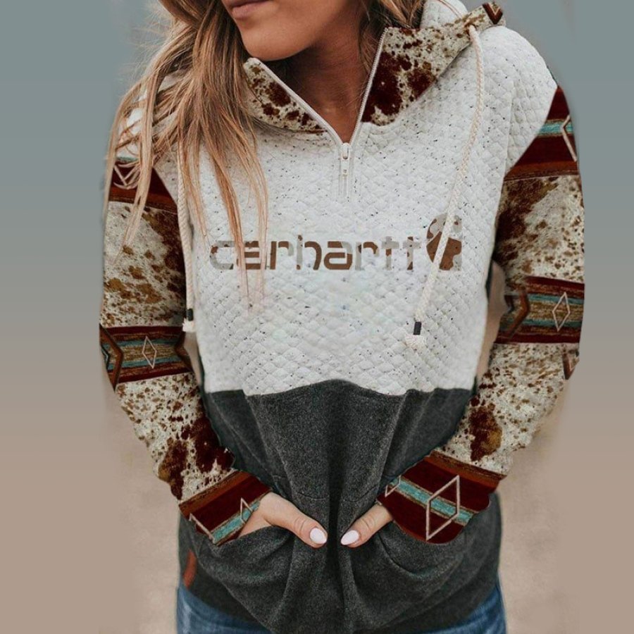 

Women's Cow Carhartt Printed Hoodie