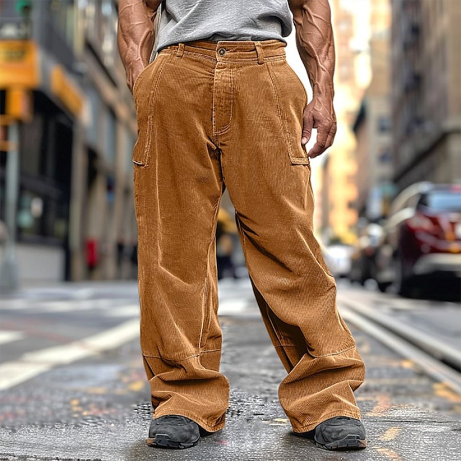 

Men's Cargo Pants Corduroy Pants Trousers Baggy Pants