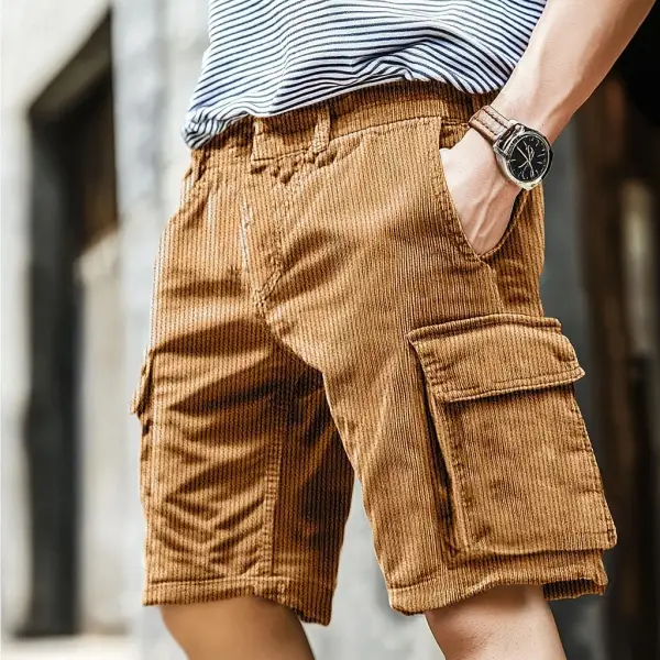 Surf Shorts Street Retro Skateboard Corduroy Shorts - Wayrates.com 