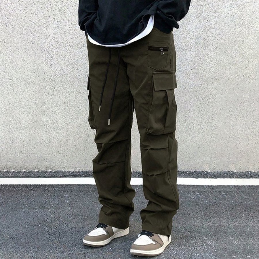 

Men's Multiple Pockets Outdoor Leisure Retro Cargo Pants