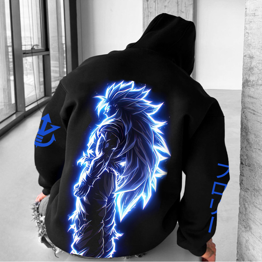 

Unisex Anime Print Oversized Hoodie