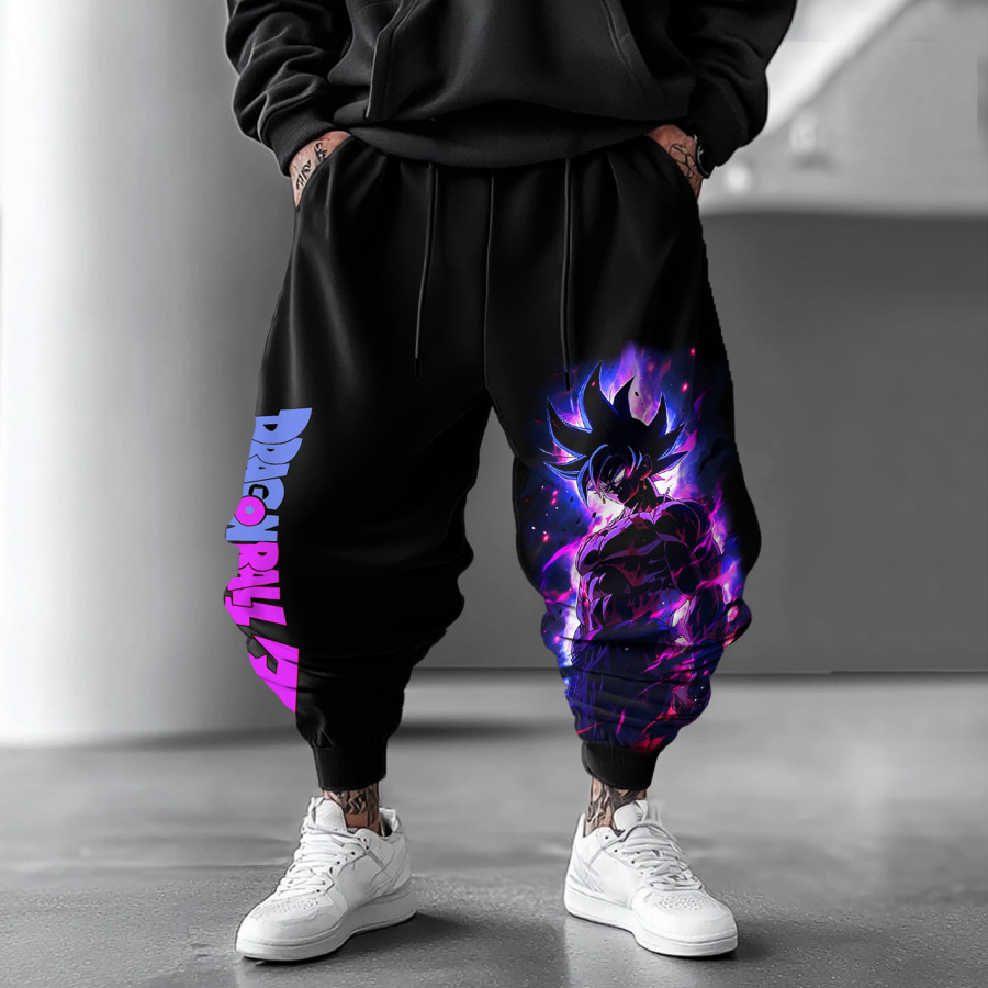 

Unisex Anime Print Oversized Harem Pants