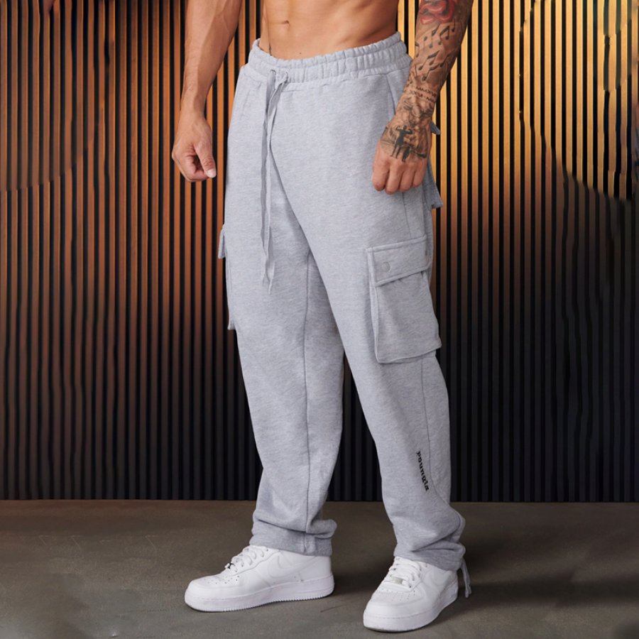 

Men's Outdoor Leisure Multi Pocket Drawstring Sweatpants