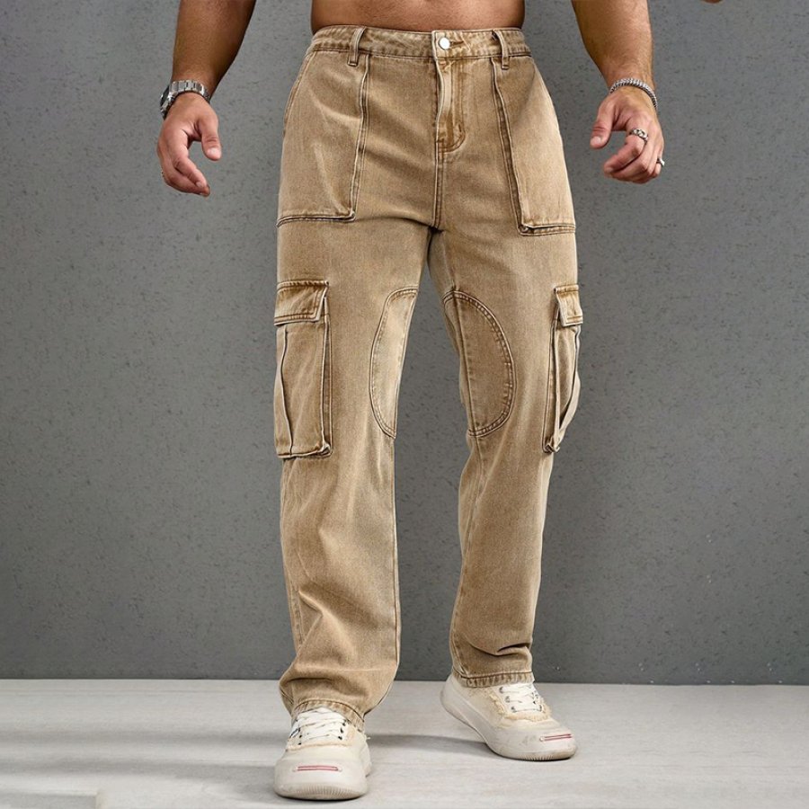 

Men's Flap Pocket Side Cargo Jeans