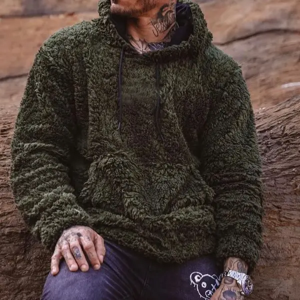 Fleece Thermal Hooded Sweatshirt - Trisunshine.com 