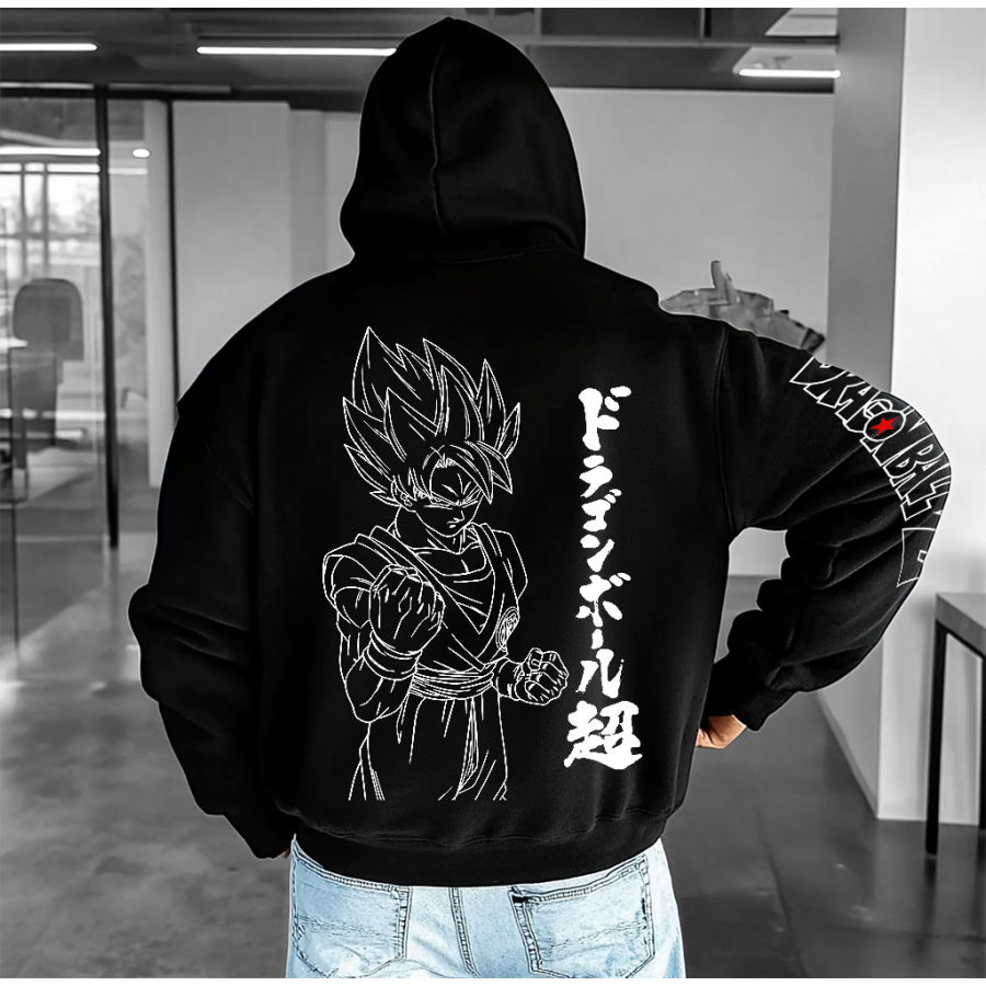 

Unisex Anime Print Casual Oversized Hoodie