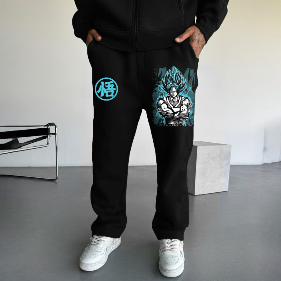 

Men's Vintage Anime Print Casual Outdoor Sweatpants