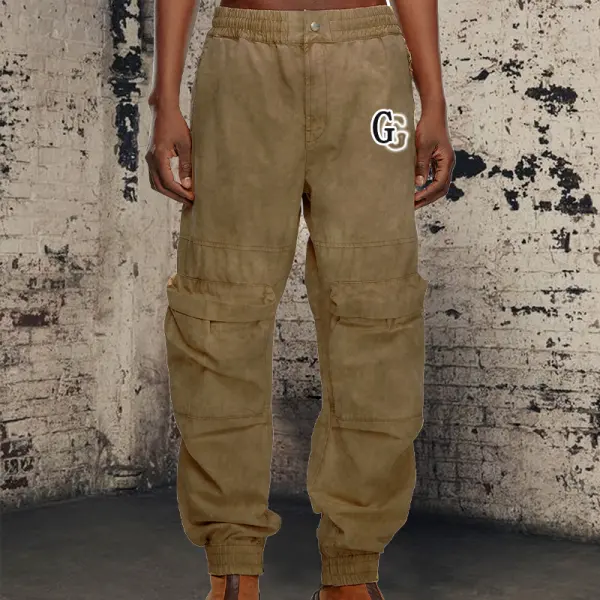 Men's Vintage Large Pocket Cargo Pants - Wayrates.com 